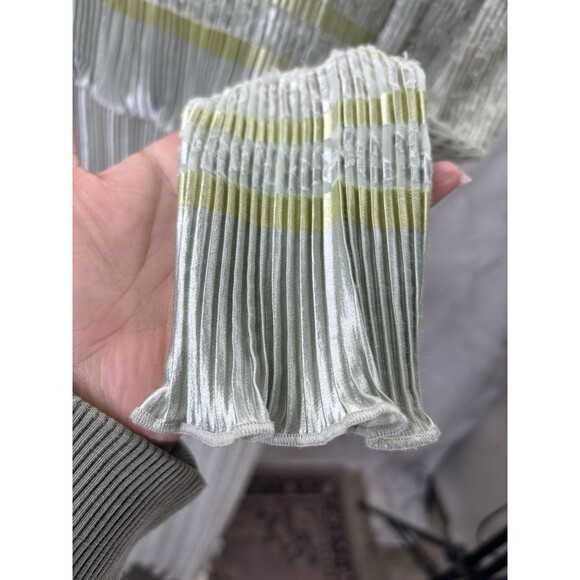 Vintage Jeanne Marc Designer Gown Dress 4/6 Accordion Pleated Art Deco Ethereal - Picture 14 of 16